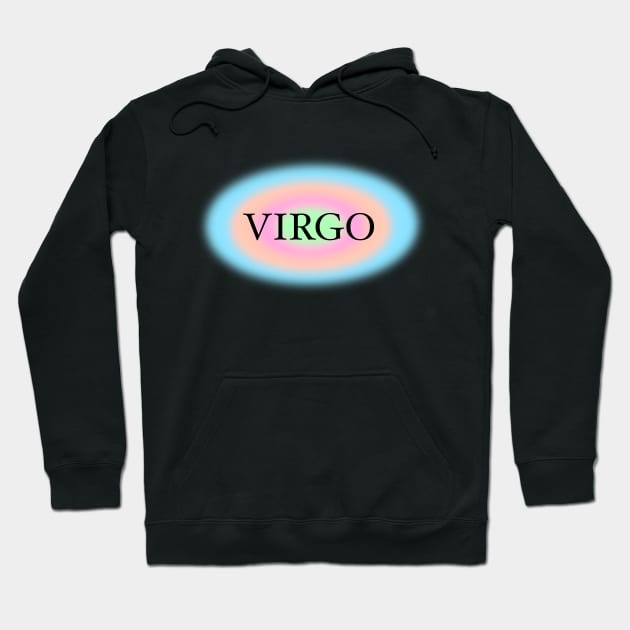 Glowing Aura Virgo Zodiac Sign Hoodie by Scarlett Blue